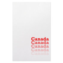 Canada Fading Text Stationery Design