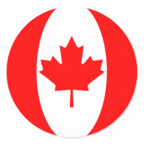 Canada Fisheye Flag Sticker