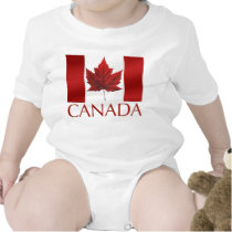 Canada Flag Baby Jumper Canada Baby One Piece t-shirts by artist_kim_hunter Canada Flag Baby Jumper Canada Baby One Piece t-shirts
