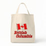 Canada Flag - British Columbia Canvas Bags
