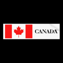 Canada Flag bumper stickers