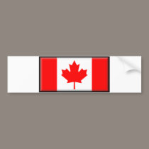 Canada Flag bumper stickers