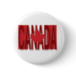 Canada Flag Pinback Button