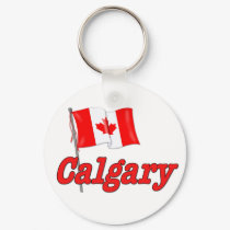 Canada Flag - Calgary keychains by CanadianGear Canada Flag - Calgary keychains