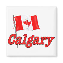 Canada Flag - Calgary Magnets