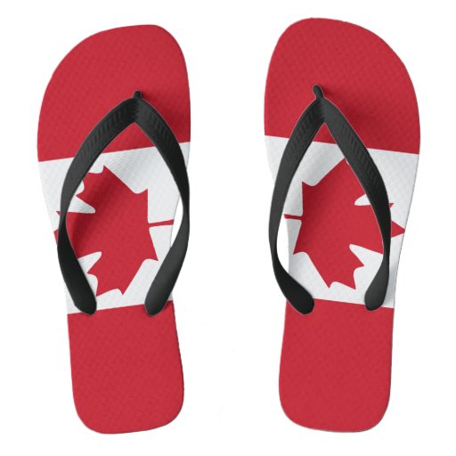 Canada Flag Flip Flops Zazzle