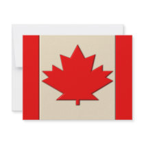 Canada Flag Personalized Announcement