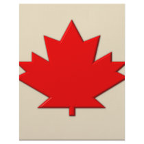 Canada Flag Custom Letterhead