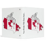 Canada Flag Map full size binders