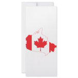 Canada Flag Map rack cards