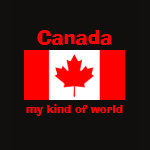 Canada Flag Map Text Ladies Baby Doll