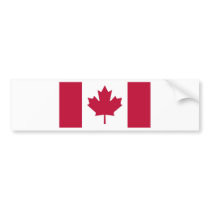 Canada Flag Maple Leaf design Bumper Stickers
