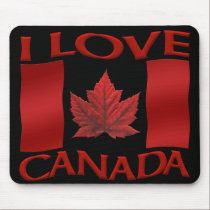 Canada Flag Mousepad I Love Canada  Mousepad mousepads