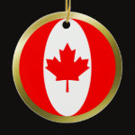 Canada Fisheye Flag Ornament