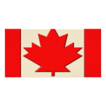 Canada Flag Personalized Photo Card