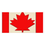 Canada Flag Personalized Photo Card
