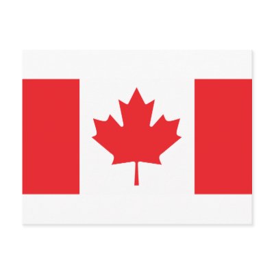 Canada Flag Postcard by teyes143