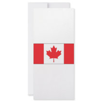 Canada Flag Rack Card