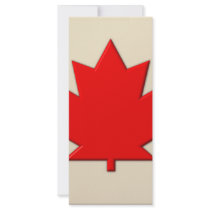 Canada Flag Customized Rack Card