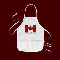 Canada Flag Souvenir Kids Apron Canada Souvenir aprons