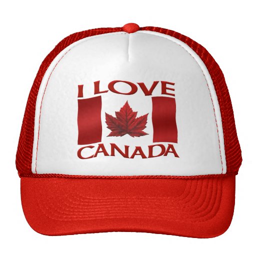 Canada Flag Trucker Hat Canada Souvenir Cap Zazzle