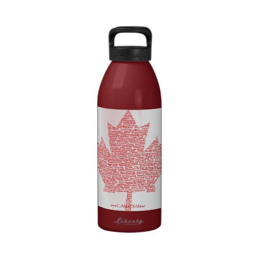 Canada Flag Water Bottle