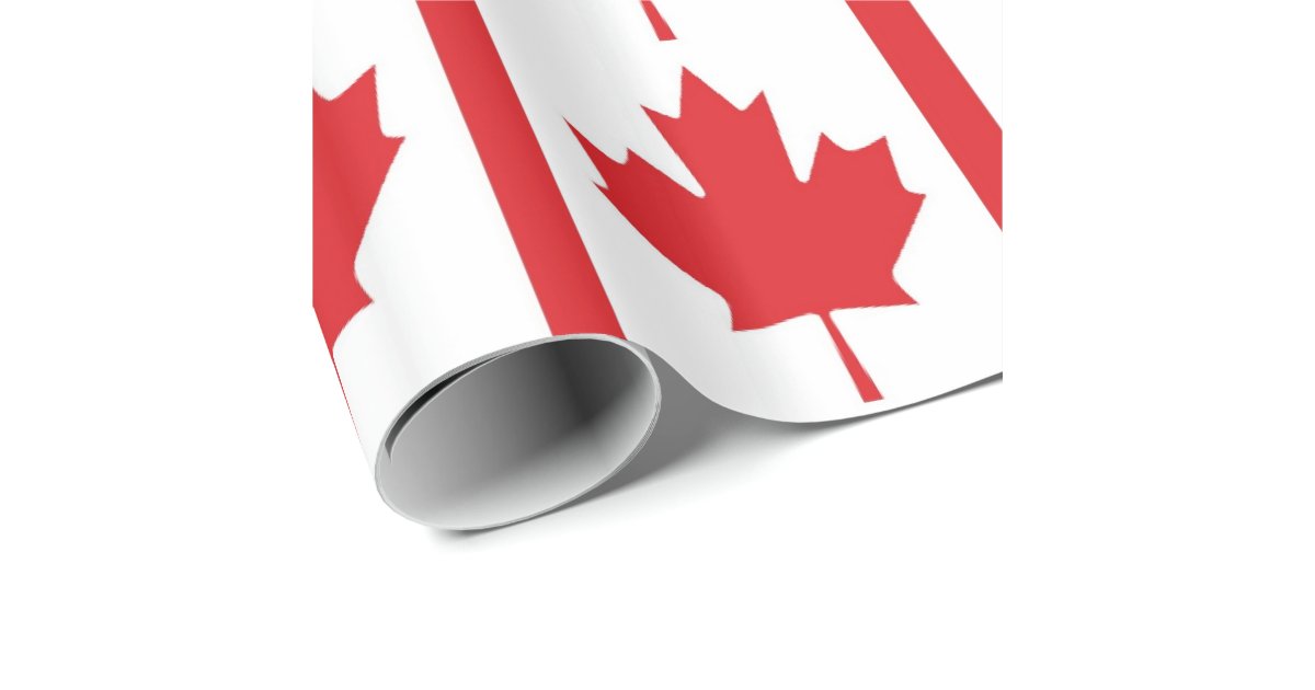 Canada Flag Wrapping Paper Zazzle