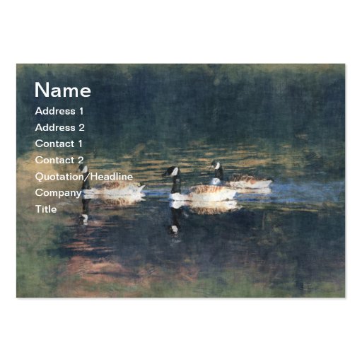 Canada Geese  Business Card