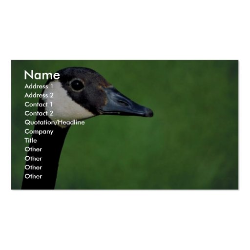 Canada goose business card template | Zazzle
