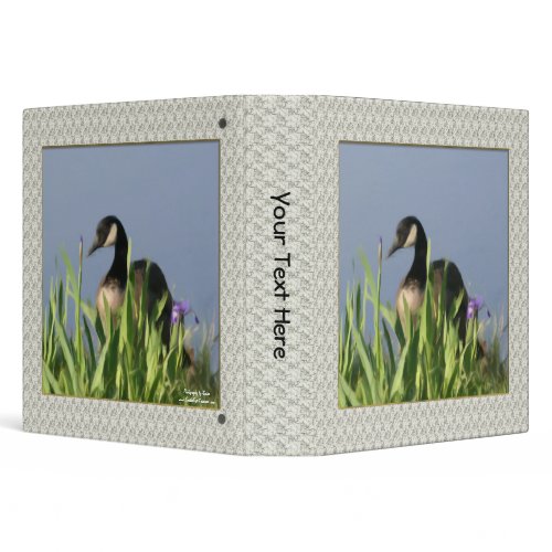 Canada Goose Irises Painting Animal Binder binder