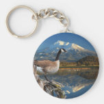 CANADA GOOSE ON THE LAKE KEYCHAINS