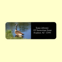 Canada Goose Painting Address Label labels