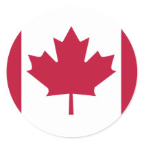 Canada High quality Flag Round Sticker