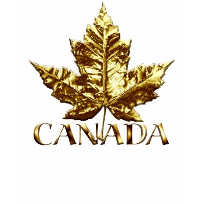 Canada Hoodies Women's Gold Maple Leaf Souvenir by artist_kim_hunter