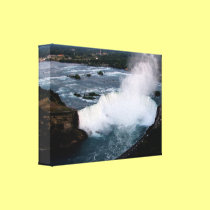Canada: Horseshoe Falls Aerial View Wrapped Canva canvas prints