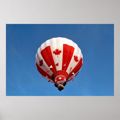 Canada Hot Air Balloon Print by gcsmith
