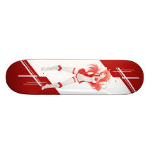 Canada Manga Anime girl dressed in Flag Skate Board Decks