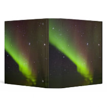 Canada, Manitoba, Churchill. Aurora Borealis 3 Ring Binder