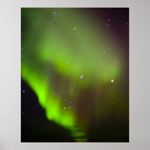 Canada, Manitoba, Churchill. Aurora Borealis in Print