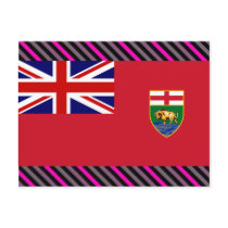 Canada Manitoba Flag postcards