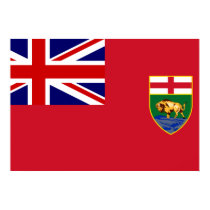 Canada Manitoba Flag posters