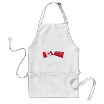 Canada & Manitoba Flag Tiles aprons by Vexillophile Canada & Manitoba Flag Tiles aprons