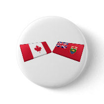 Canada & Manitoba Flag Tiles buttons by Vexillophile Canada & Manitoba Flag Tiles buttons