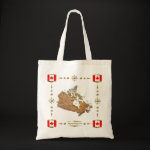 Canada Map Flag Border Bag