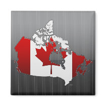 Canada: Map Refrigerator Magnet