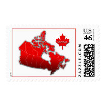 CANADA MAP postage by dgpaulart CANADA MAP postage