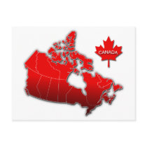 CANADA MAP postcards by dgpaulart CANADA MAP postcards