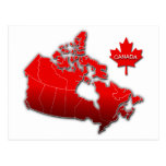 CANADA MAP POSTCARD