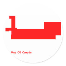 canada map sticker stickers
