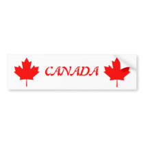 Canada Maple Leaf Bumper Sticker bumper stickers by DejaVu_Images Canada Maple Leaf Bumper Sticker bumper stickers